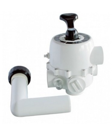 Vana multiport lateral MPV04 2'' cu sase pozitii si manometru incorporat | Emaux