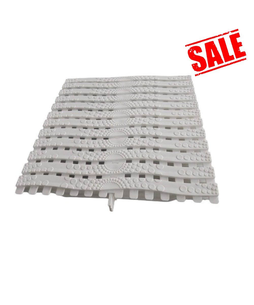 Gratar pentru piscina cu revarsare flexibil alb | Pool Supplies