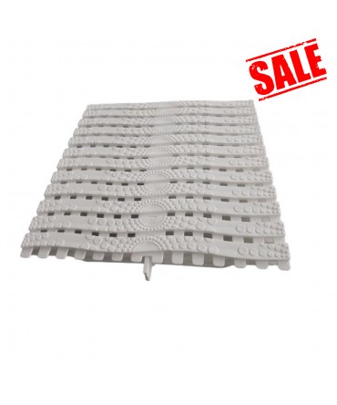 Gratar pentru piscina cu revarsare flexibil alb | Pool Supplies