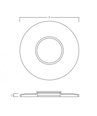 Panou frontal pentru duza din otel inoxidabil patrat si rotund | Pool Supplies