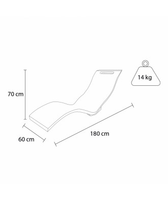 Sezlong acvatic sau pentru teren S010 | Formidra