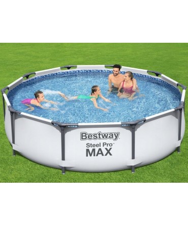 Piscina cu constructie metalica rotund d3.05m H-0.76m Steel Pro Max | Bestway
