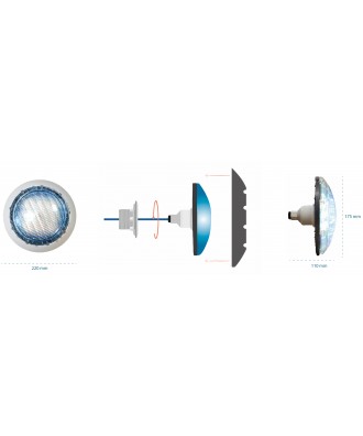 Proiector LED pentru piscina model Gaia | CCEI