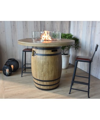 Masa de gradina cu vatra foc model Barrel | EU
