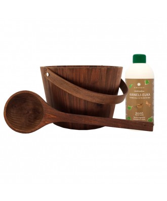 Set galeata lemn polonic si aroma Scortisoara si Eucalipt 500ml | Emendo