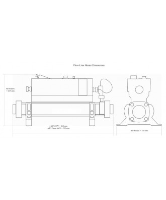 Incalzitor electric pentru piscina Flow-Line Incoloy 825 3kW-18kW | Elecro 