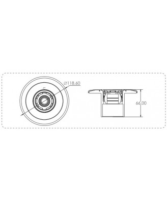 Duza intrare perete model EM4413E | Emaux