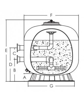 Filtru nisip NL pentru piscine | Emaux 