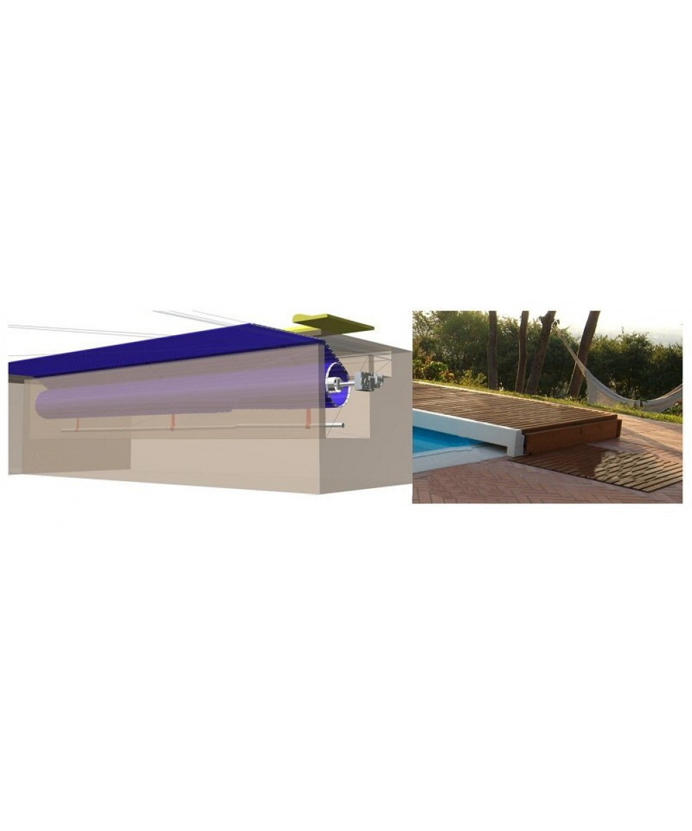 Acoperis automatic cu lamele pentru piscina model TP-1 | EU