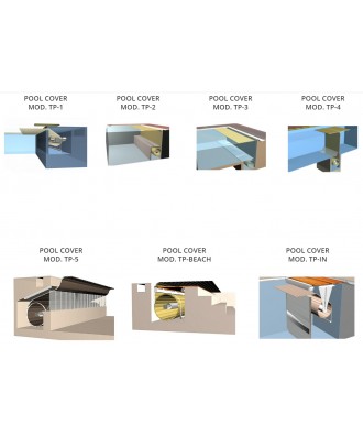 Acoperis automatic cu lamele pentru piscina model TP-BEACH | EU