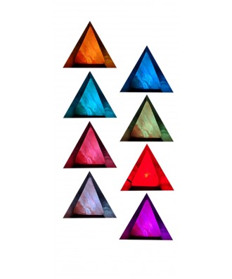 Veioza din sare de Himalaya USB forma piramida | Spa Supplies