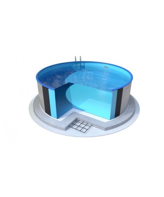 Piscina ingropata rotunda Ibiza 600cm H150cm