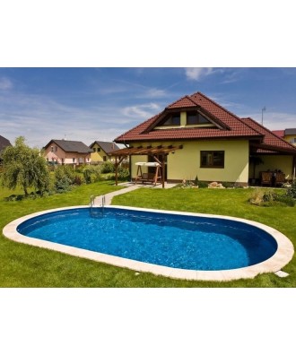Piscina ingropata ovala model Ibiza 800cm x 416cm x 150cm | EU