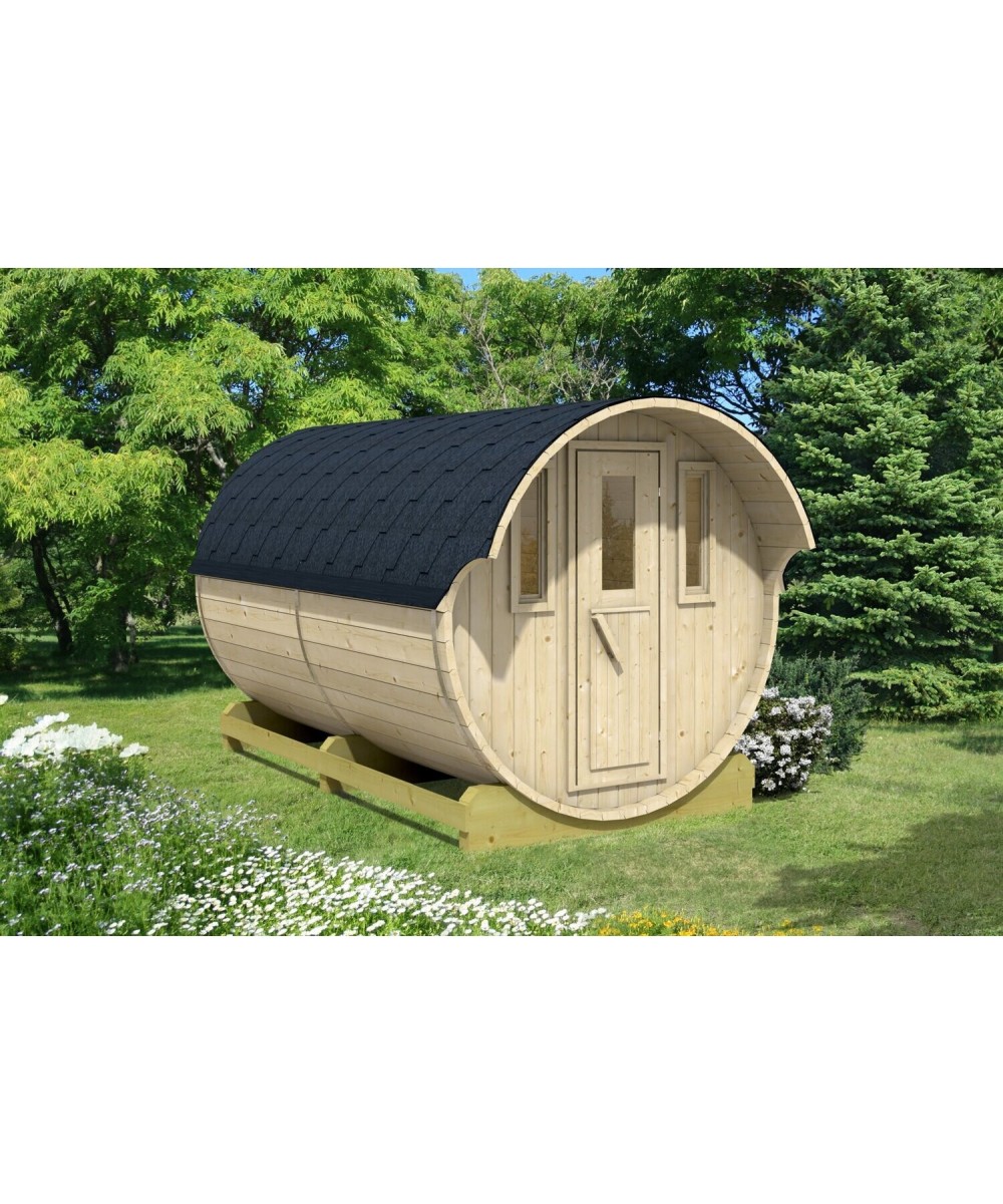 Ansamblu acoperit pentru camping model Barrel 330 | EU