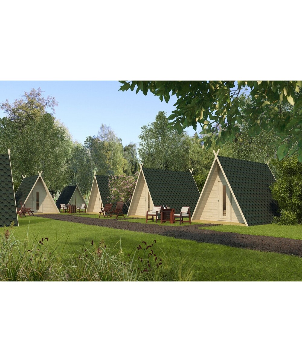 Ansamblu acoperit pentru camping model Wigwam | EU