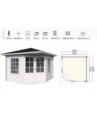 Pavilion pentru gradina model Carmen | EU