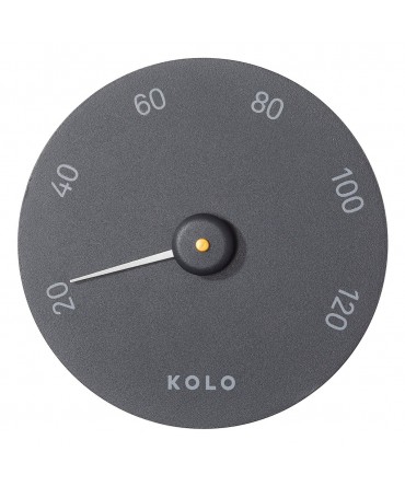 Termometru aluminiu pentru sauna Black | Kolo