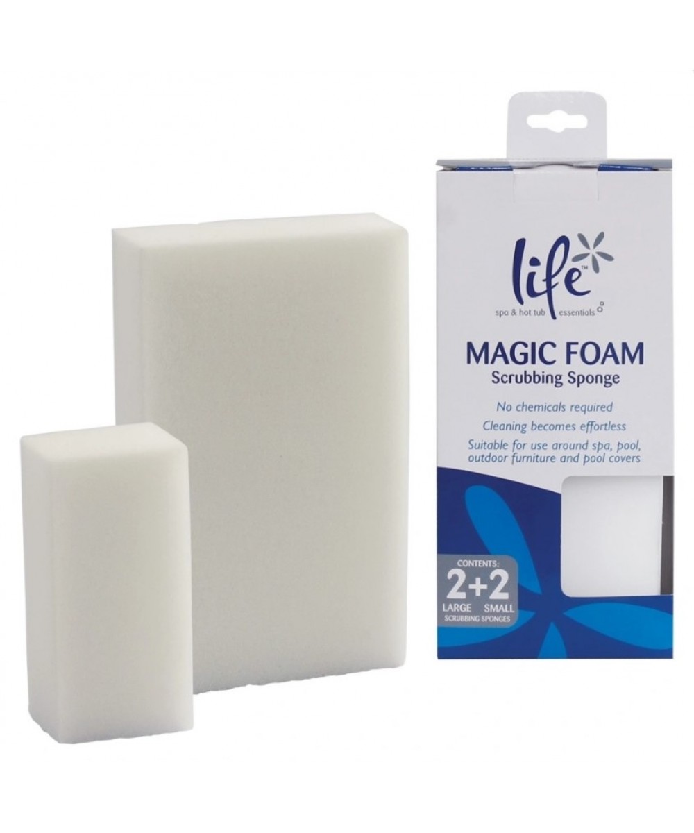 Burete pentru curatarea piscinei si a cazii hidromasaj Magic Foam 4 bucati | Life