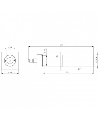 Nisa din otel inoxidabil pentru proiector d52mm | Mar Piscine