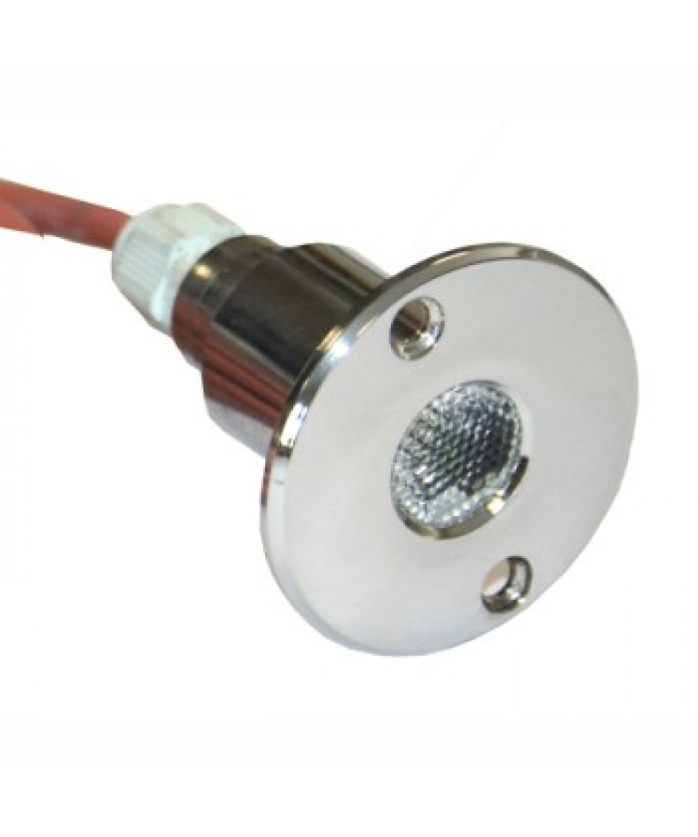 Proiector acvatic LED din otel inoxidabil alb cald 9W | Mar Piscine