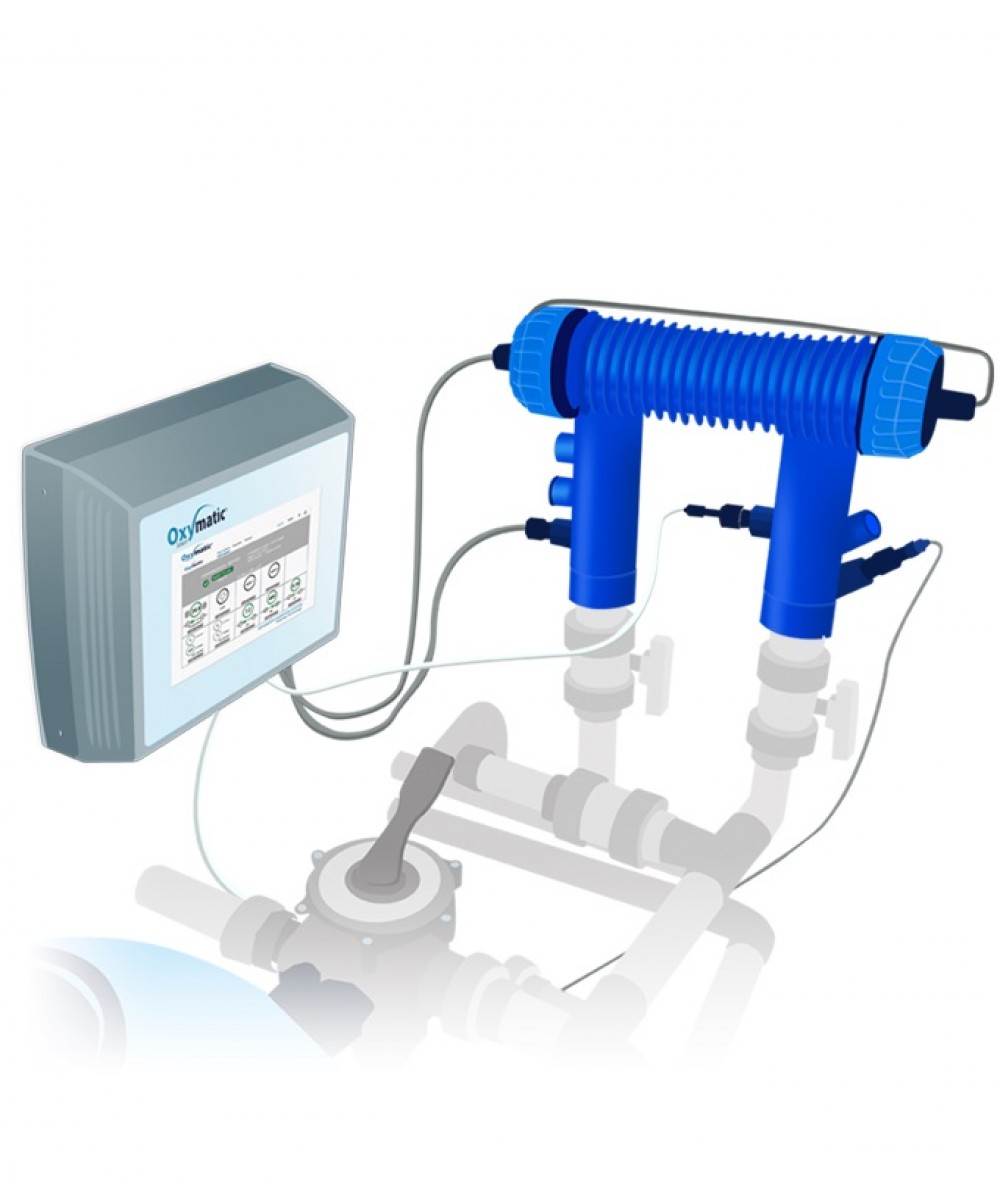 Sistem pentru hidroliza pentru piscina cu volum pana la 400m3 model Oxymatic Smart Pro 400 | Microdos