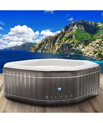 Cada hidromasaj gonflabila pentru 5-6 persoane Silver | Net Spa