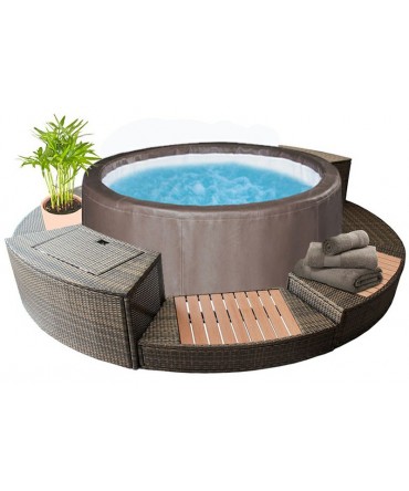 Cada hidromasaj prefabricata pentru 4 adulti+2 copii Vita Premium | Net Spa
