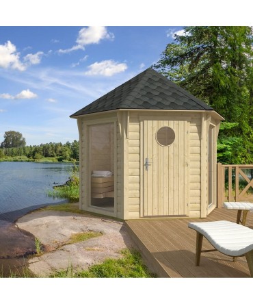 Sauna prefabricata exterior Lars | EU