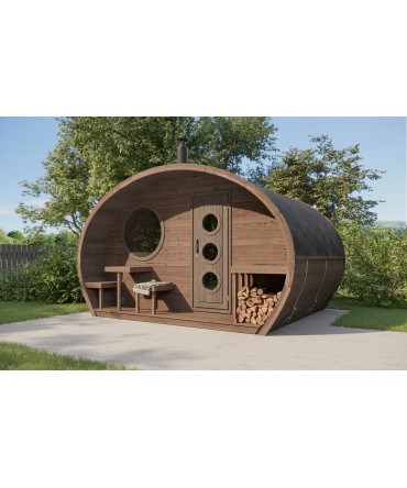 Sauna prefabricata exterior Frodo | EU
