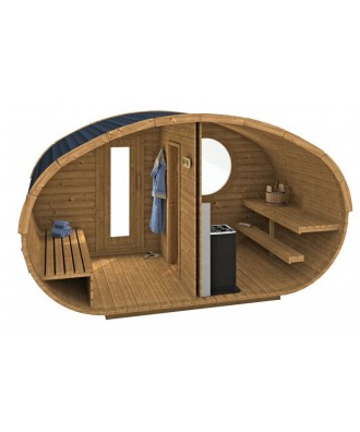 Sauna prefabricata exterior Mushroom | EU