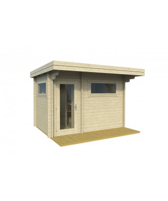 Sauna prefabricata exterior Timo Flat | EU