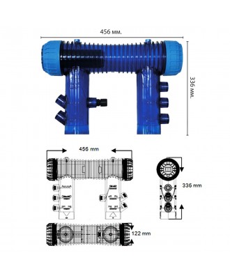 Sistem pentru hidroliza pentru piscina cu volum pana la 400m3 model Oxymatic Smart Pro 400 | Microdos