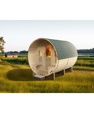 Sauna finlandeza tip Butoi model Luna pentru 6 persoane | EU