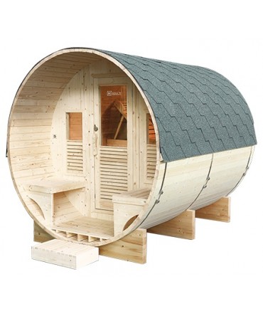 Sauna finlandeza tip Butoi model Luna pentru 6 persoane | EU