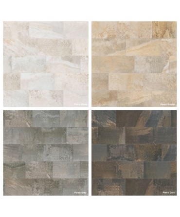 Gresie portelanata pentru placare piscina 31cm x 62.6cm seria Pietro | Rosa Gres