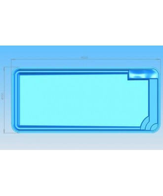 Piscina ingropata din fibra de sticla model MARINA | EU