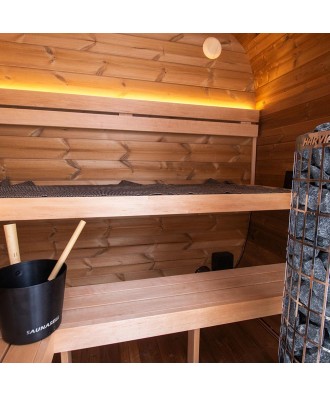 Sauna prefabricata externa Onyxia Black Cube pentru 4 persoane | EU