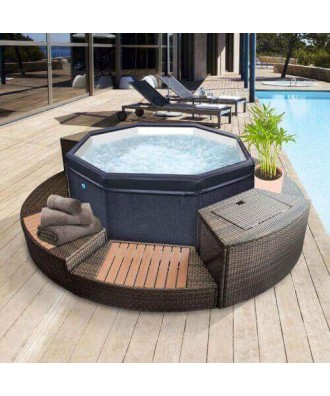 Cada hidromasaj prefabricata pentru 4 adulti+2 copii Octopus | Net Spa