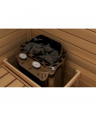 Soba sauna Savonia Combi 6kW-9kW cu unitate comanda separata si generator aburi integrat | Sawo