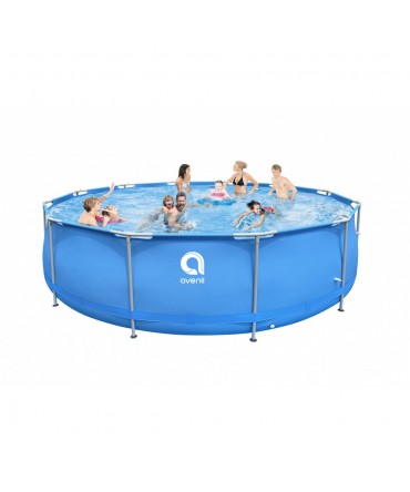 Piscina prefabricata cu filtrare, scara, acoperire si suport sol 450cm h122 cm | Avenli