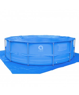 Piscina prefabricata cu filtrare, scara, acoperire si suport sol 450cm h122 cm | Avenli
