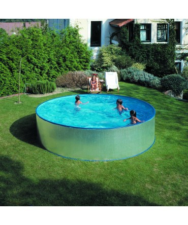 Piscina ovala supraterana cu perete metalic  d450 H-90cm | EU