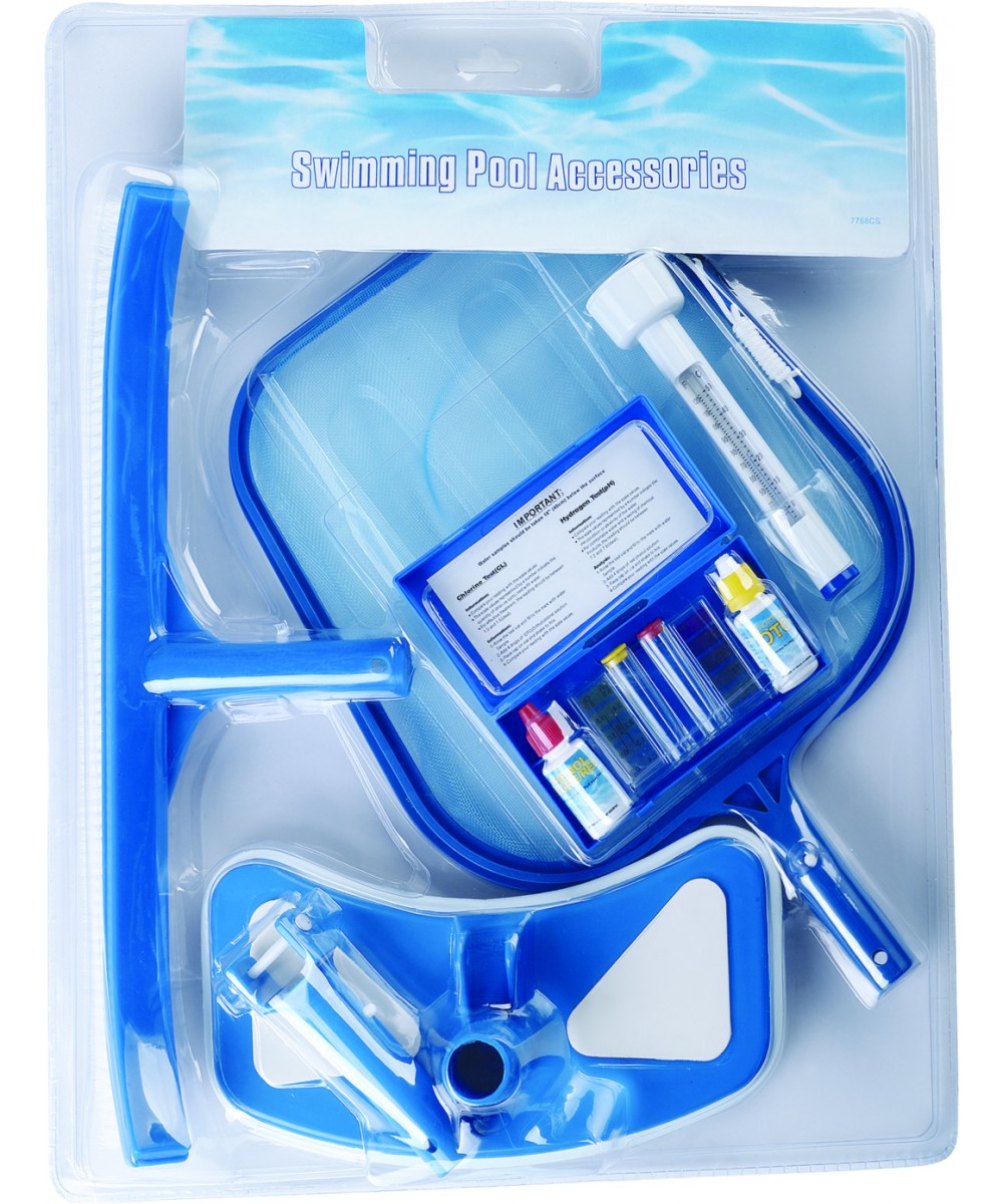 Set accesorii Oval pentru curatarea piscinei cu dispozitiv curatare pardoseala | Pool Supplies