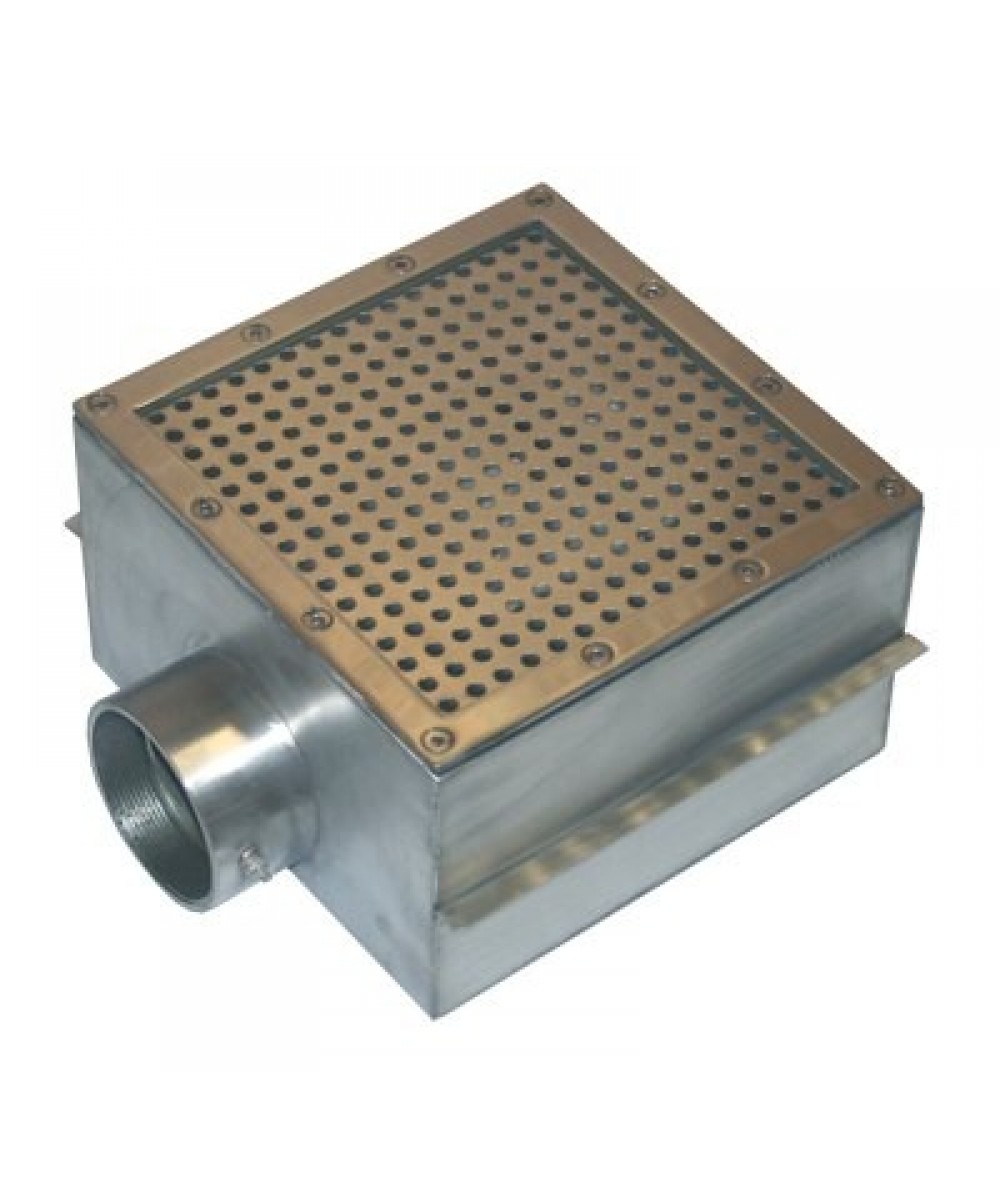 Sifon pardoseala din otel inoxidabil pentru piscine beton 250mm х 250mm | Mar Piscine