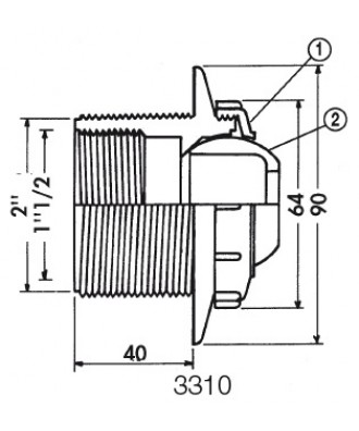 Piese de schimb duza intrare perete 3310 | Hayward