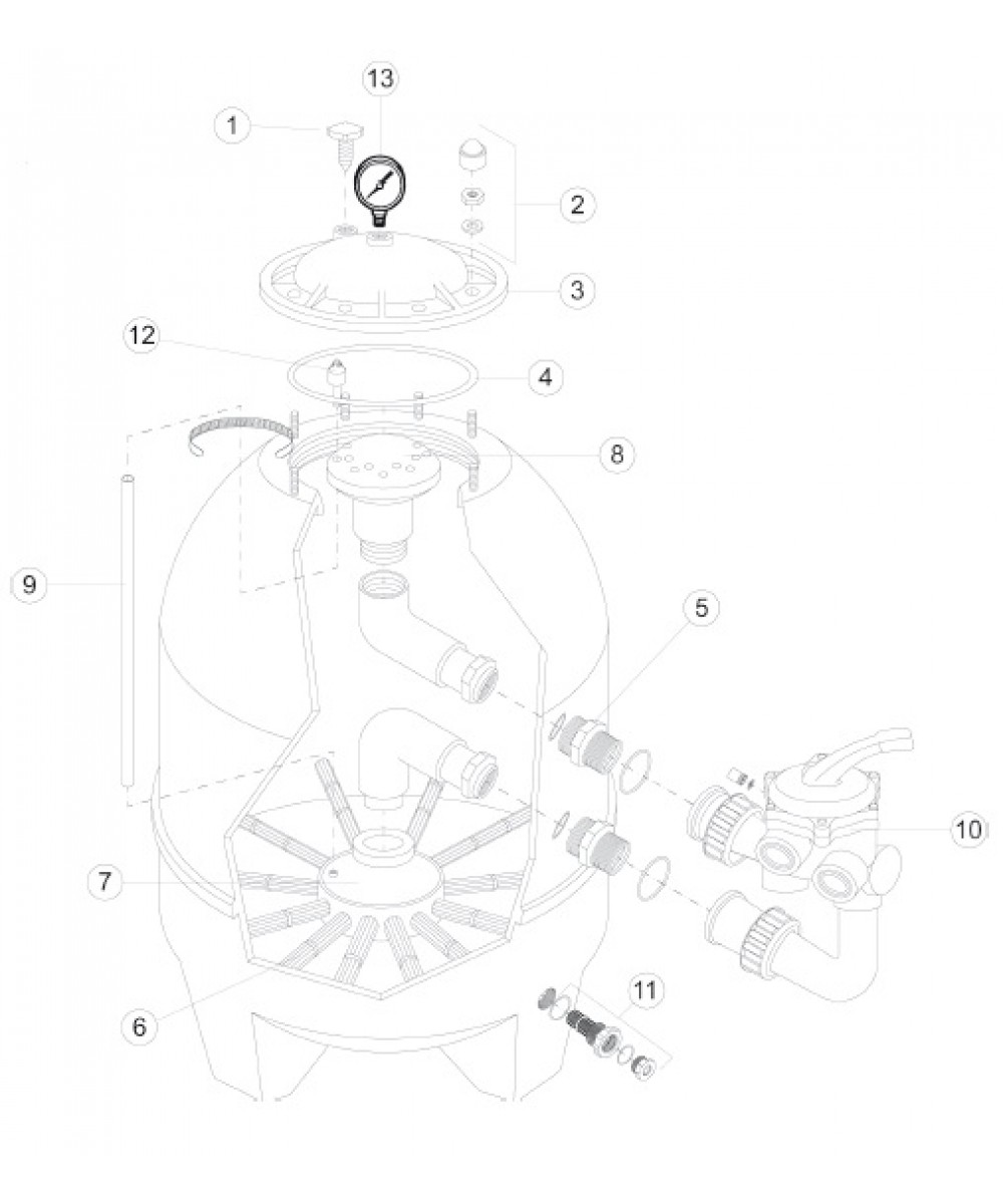 Piese schimb filtru Polyester | Hayward