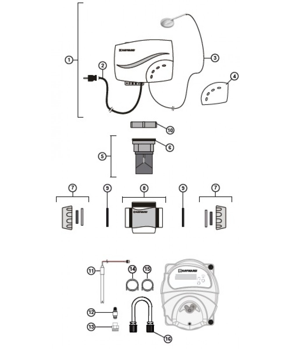 Piese de schimb pentru sistem electroliza sare Salt & Swim | Hayward
