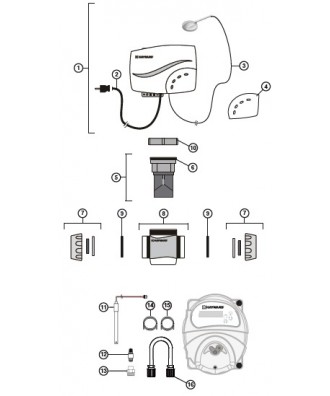 Piese de schimb pentru sistem electroliza sare Salt & Swim | Hayward
