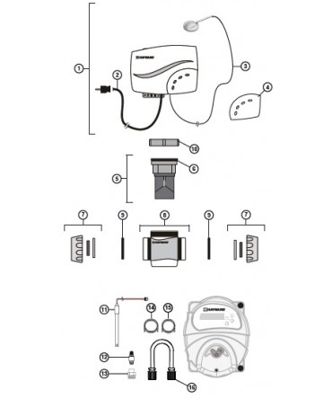 Piese de schimb pentru sistem electroliza sare Salt & Swim | Hayward