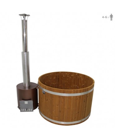 Ciubar lemn tip Butoi cu soba externa cu lemne Original Woody | EU